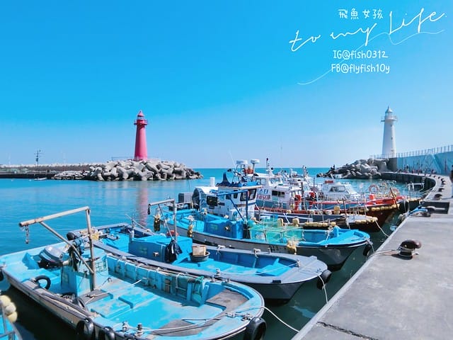 青沙浦 (청사포)  青沙浦天空步道 紅白燈塔  釜山 海雲台 釜山必去地標