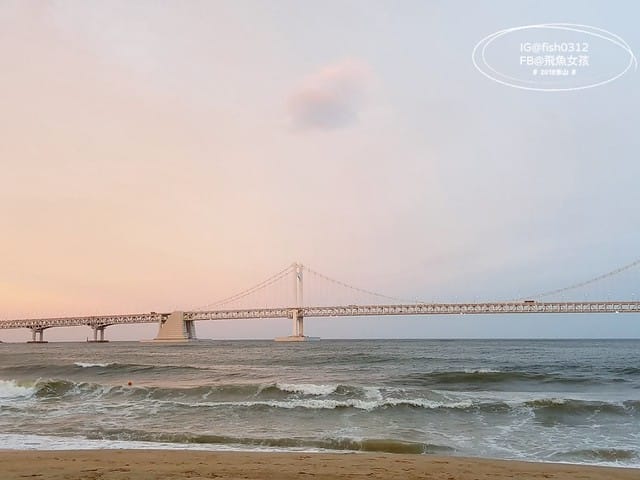 韓國釜山,廣安大橋夜景,廣安里散步路,釜山海景咖啡廳,廣安大橋,광안대교,廣安里海水浴場,bbq炸雞