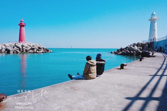 青沙浦 (청사포)  青沙浦天空步道 紅白燈塔  釜山 海雲台 釜山必去地標