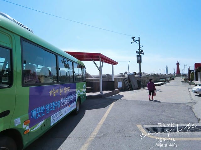 青沙浦 (청사포)  青沙浦天空步道 紅白燈塔  釜山 海雲台 釜山必去地標