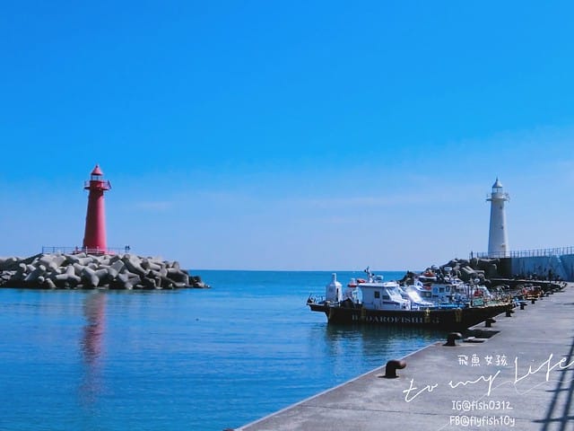 青沙浦 (청사포)  青沙浦天空步道 紅白燈塔  釜山 海雲台 釜山必去地標