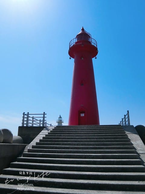 青沙浦 (청사포)  青沙浦天空步道 紅白燈塔  釜山 海雲台 釜山必去地標