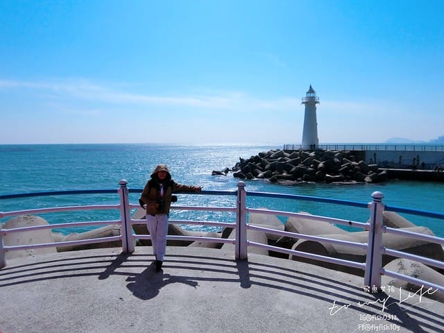 青沙浦 (청사포)  青沙浦天空步道 紅白燈塔  釜山 海雲台 釜山必去地標