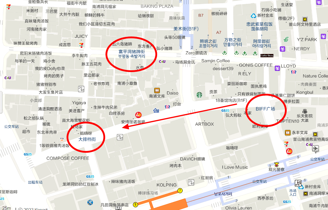 韓國釜山。BIFF廣場 半夜的布帳馬車宵夜 在釜山路邊吃宵夜