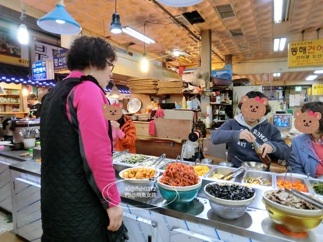 慶州必吃 慶州火車站前的城東市場 韓食吃到飽 小菜食堂(경주 성동시장)