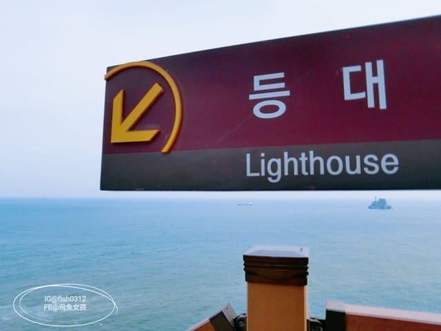 韓國釜山。釜山必去 太宗臺(태종대)搭DANUBI列車 影島燈塔  太宗臺辣海鮮麵  我在釜山搭公車
