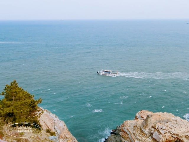 韓國釜山。釜山必去 太宗臺(태종대)搭DANUBI列車 影島燈塔  太宗臺辣海鮮麵  我在釜山搭公車