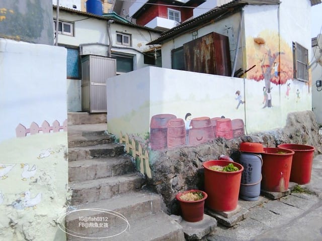 釜山必去 白險灘文化村+絕影海岸散步路(흰여울문화마을) 影島交通方式 在釜山搭公車