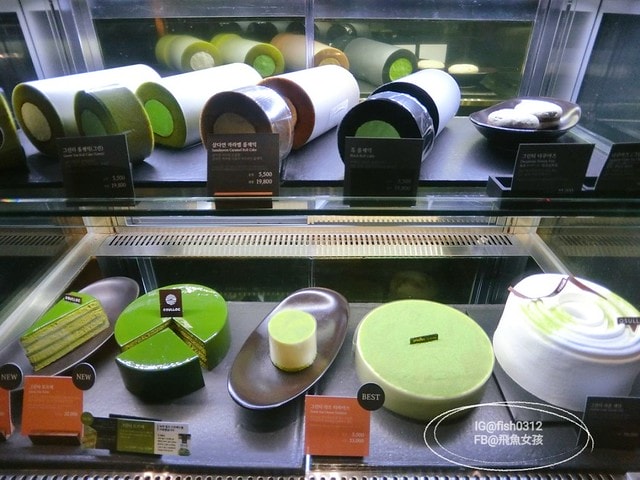 釜山美食 來自濟州島的O'sulloc 綠茶專賣店 抹茶蛋糕 南浦洞商圈