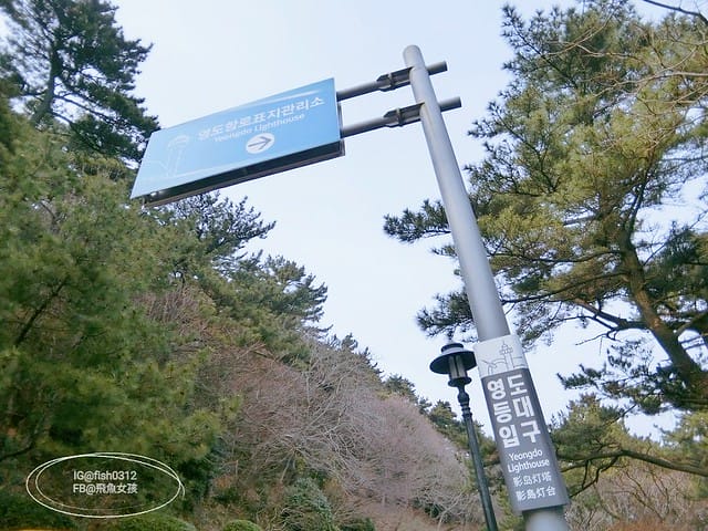 韓國釜山。釜山必去 太宗臺(태종대)搭DANUBI列車 影島燈塔  太宗臺辣海鮮麵  我在釜山搭公車