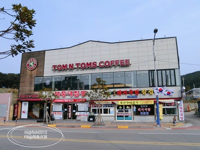 韓國釜山。釜山必去 太宗臺(태종대)搭DANUBI列車 影島燈塔  太宗臺辣海鮮麵  我在釜山搭公車