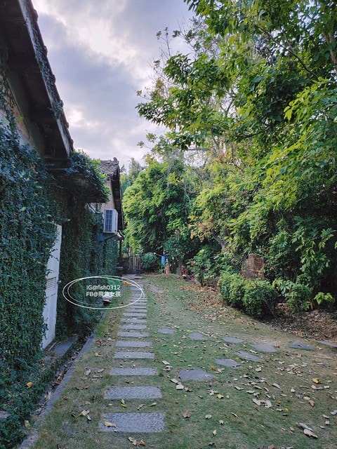 台灣嘉義。嘉義景點 民雄鬼屋咖啡 遙望歷史建築劉家古厝 民雄鬼屋 台灣五大鬼屋之一