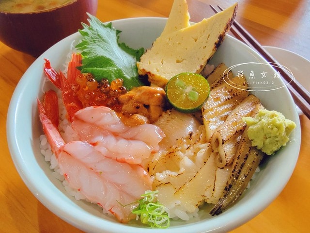 台中美食推薦,台中北區餐廳,老宅日料,回未了日式丼飯握壽司,回未了海鮮丼,台中老宅海鮮丼飯,松露鹽軟絲