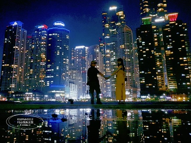 釜山夜景,IG美照,TheBay101,더베이101,MarineCity,마린시티,廣安大橋夜景,冬柏島景點,釜山夜景景點